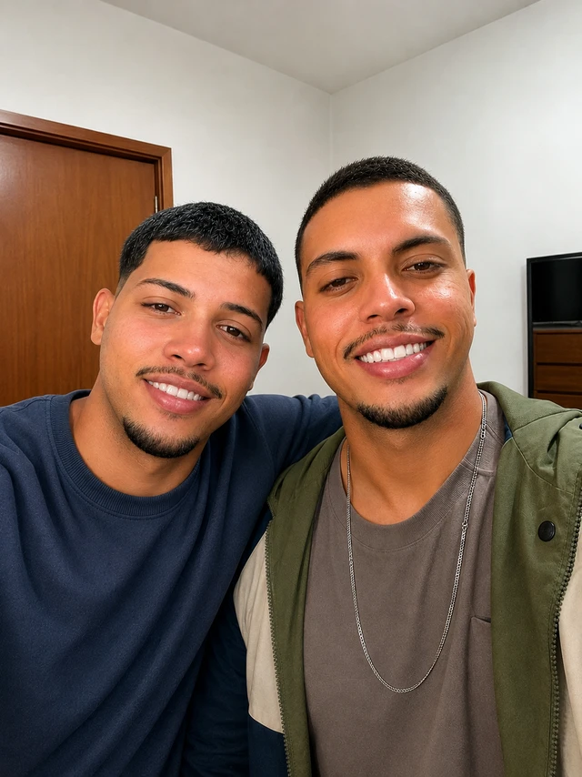 Foto de Bruno R. com a pessoa querida