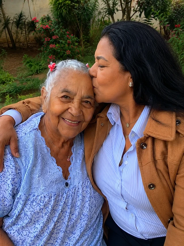 Foto de Camila A. com a pessoa querida